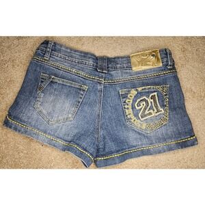 Southpole Denim No 21 Shorts with Gem Emblishments Size 9